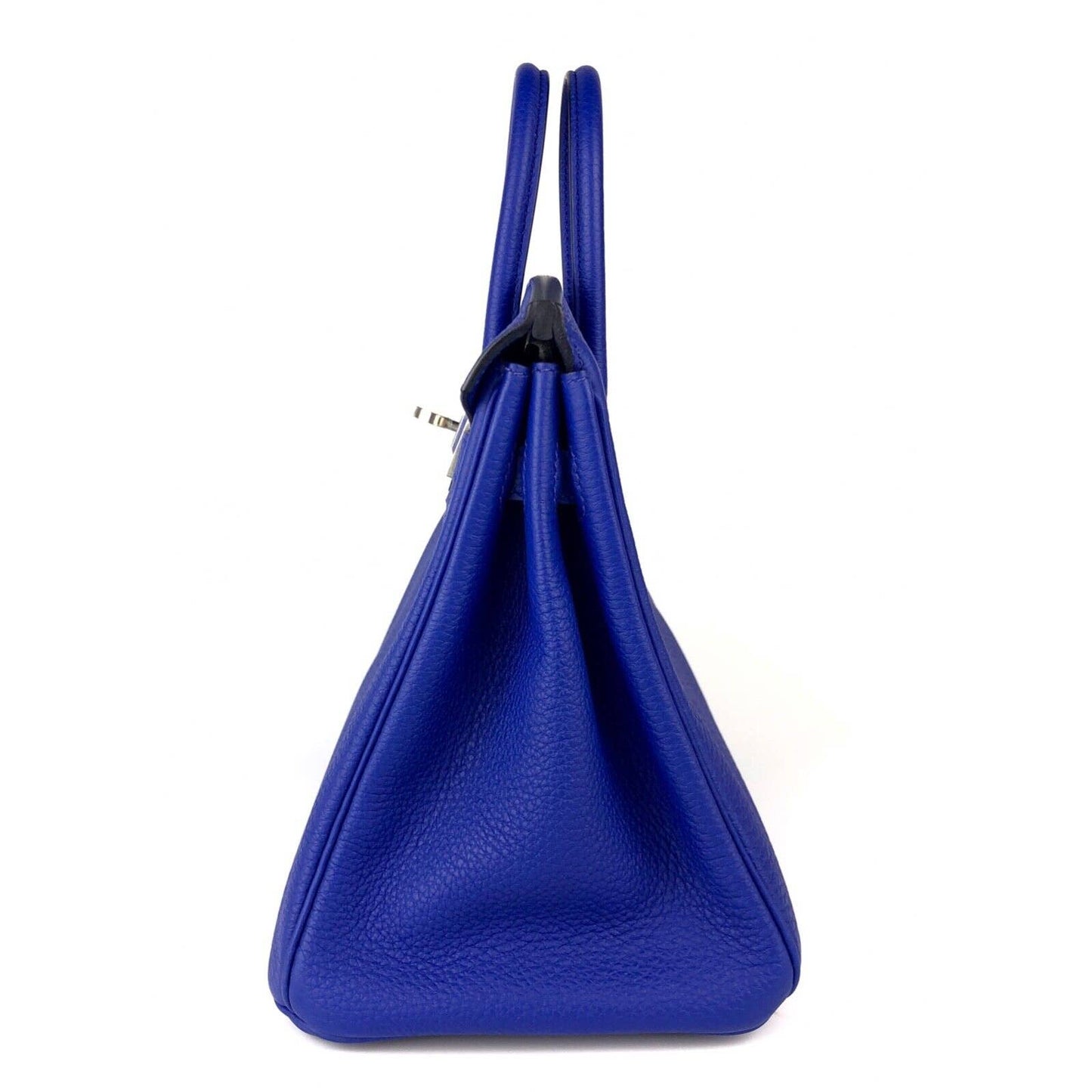 Hermes Birkin 25 Bleu Blue Royal Togo Leather Palladium Hardware Handbag 2022