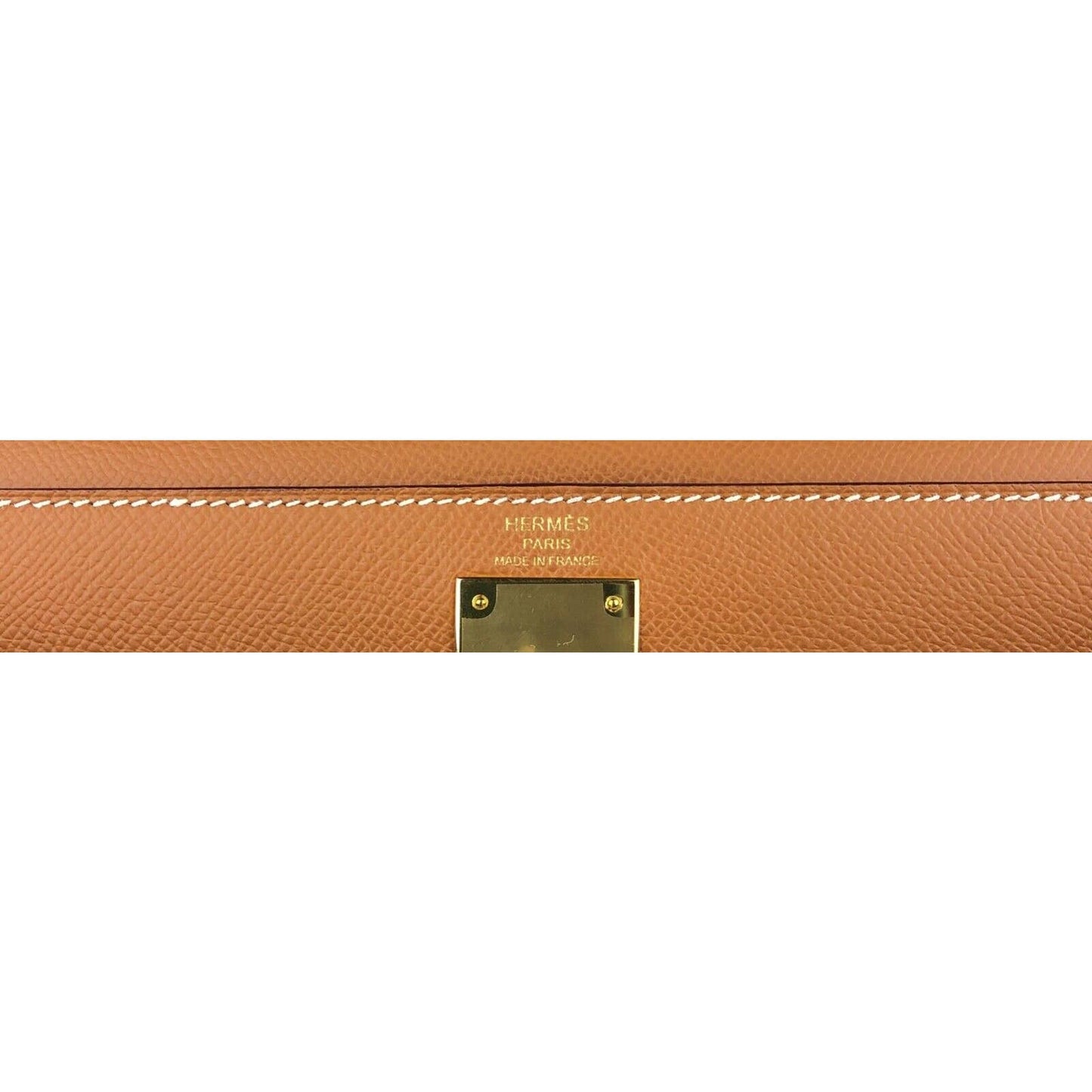 Hermes Kelly 28 Sellier Gold Tan Camel Epsom Leather Gold Hardware Bag