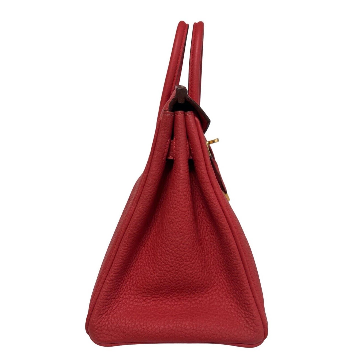 Hermes Birkin 25 Bougainvillea Red Pink Togo Leather Gold Hardware Handbag Bag