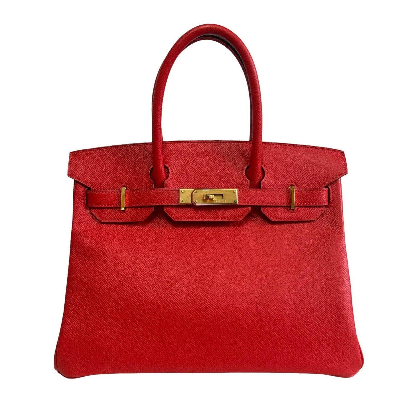Hermes Birkin 30 Rouge de Coeur Red Epsom Leather Gold Hardware Bag Handbag 2019