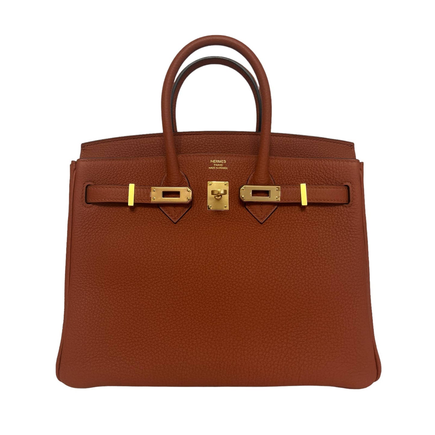 Hermes Birkin 25 Cuivre Orange Togo Leather Gold Hardware