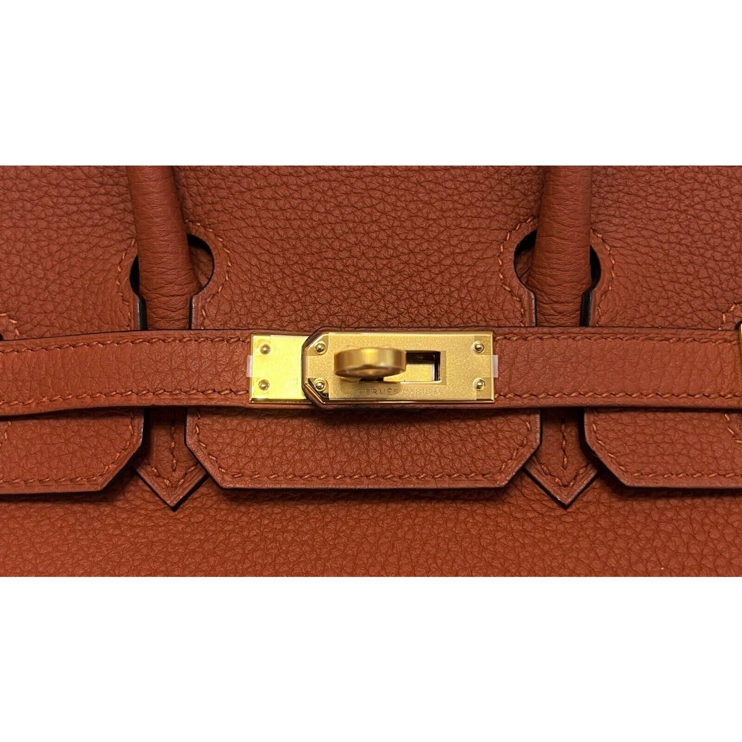 Hermes Birkin 25 Cuivre Orange Togo Leather Gold Hardware