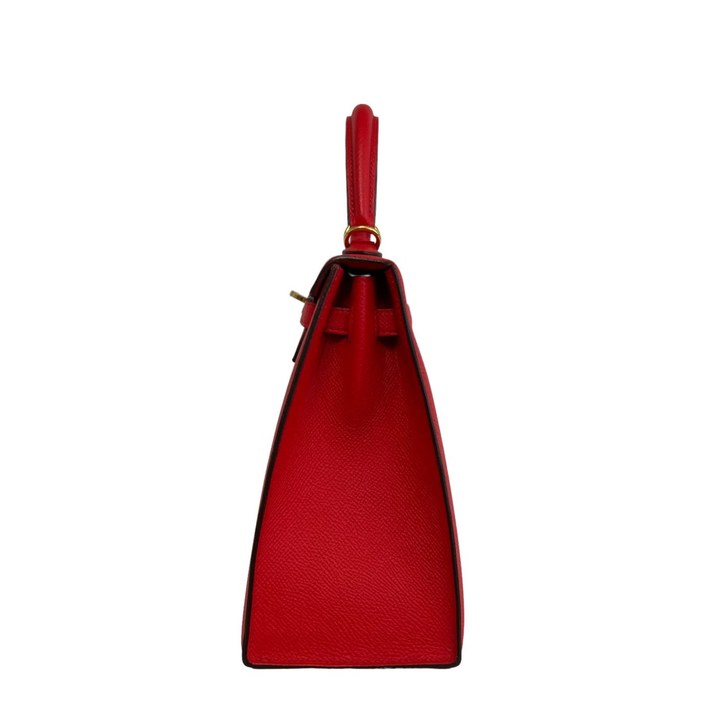 Hermes Kelly 25 Rouge de Coeur Red Sellier Epsom Leather Gold Hardware 2019