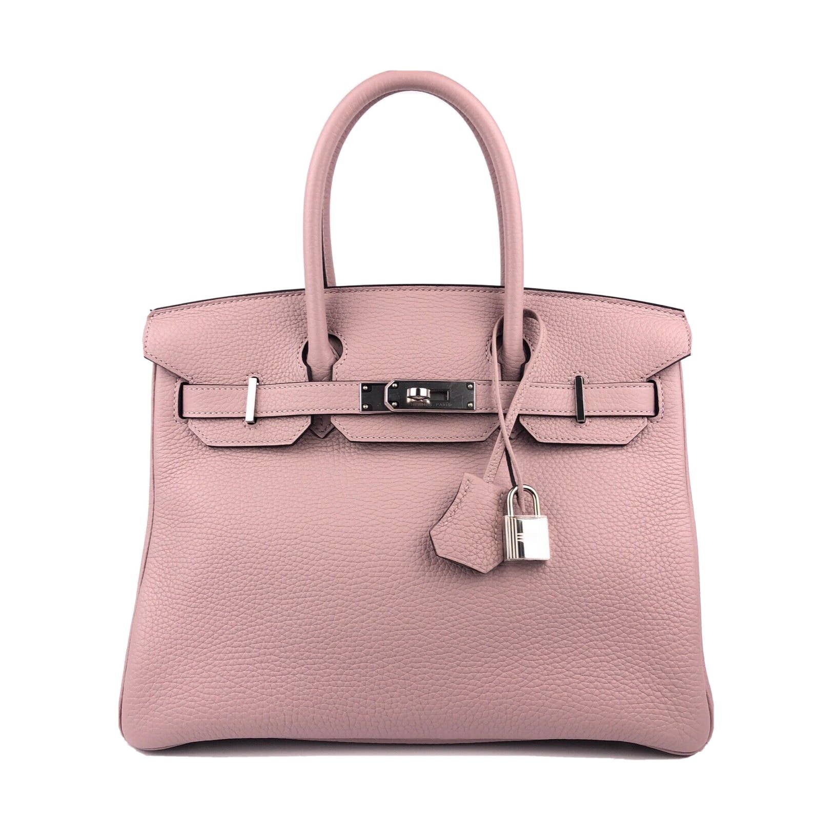 Hermes Birkin Bag Togo Leather Palladium Hardware In Rose