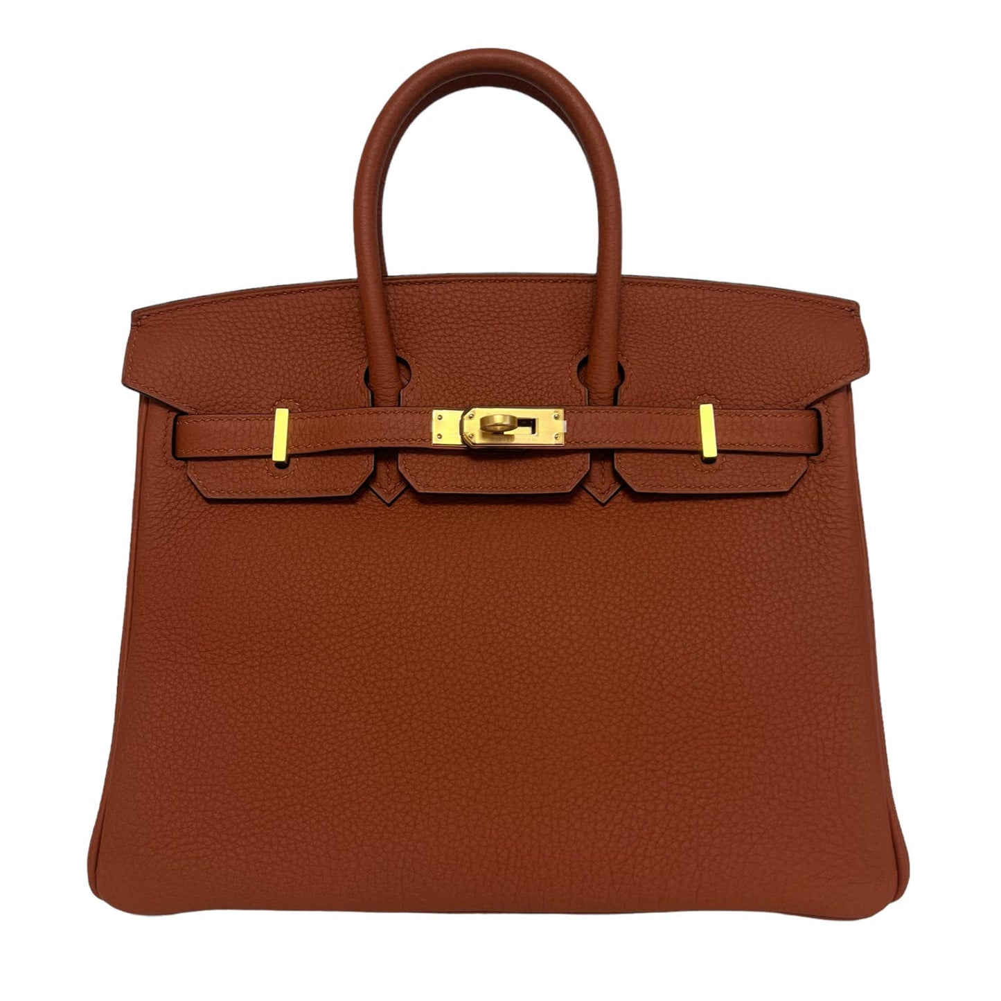 Hermes Birkin 25 Cuivre Orange Togo Leather Gold Hardware