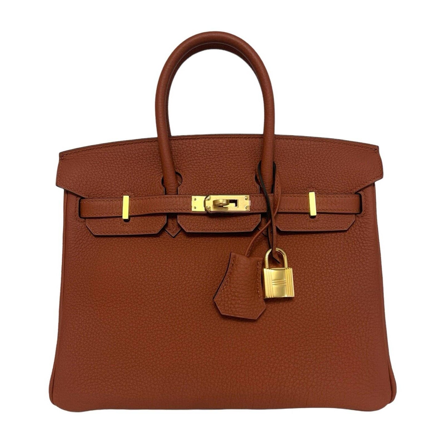 Hermes Birkin 25 Cuivre Orange Togo Leather Gold Hardware