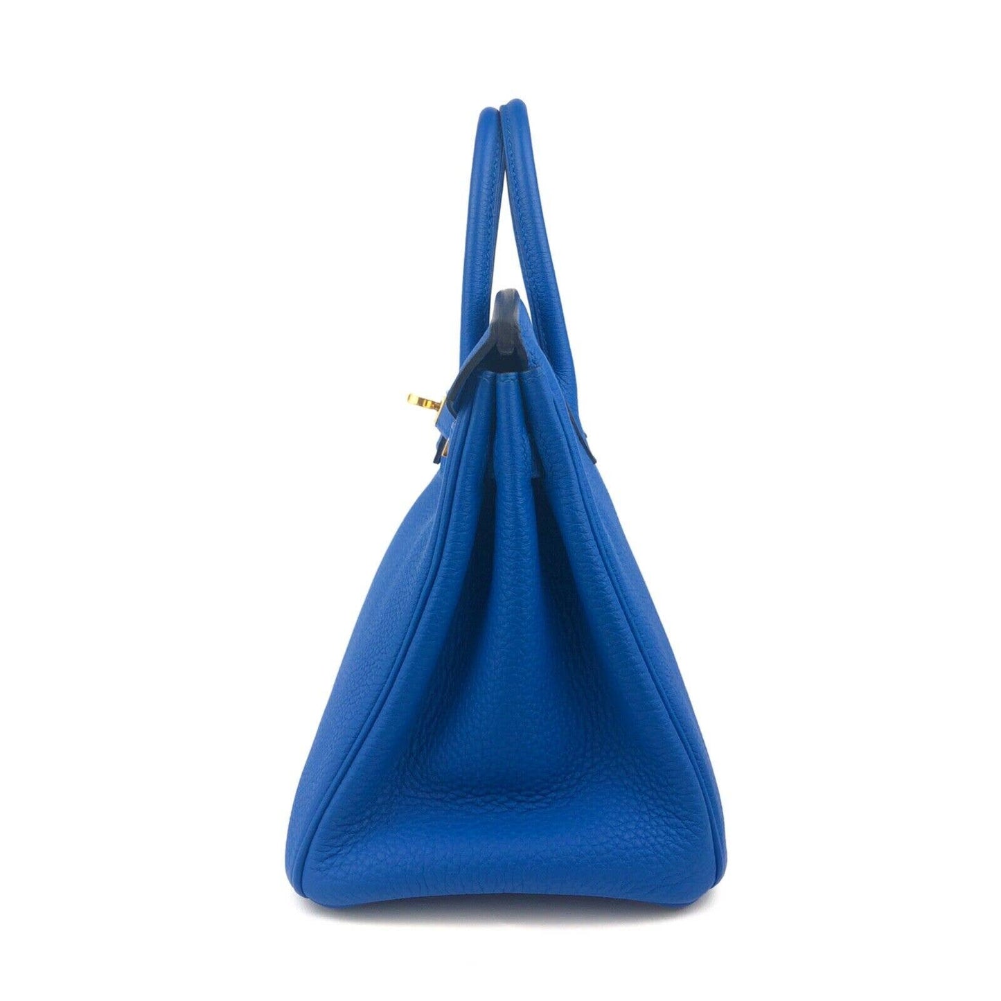 Hermes Birkin 25 Blue Zellige Togo Leather Gold Hardware Handbag Bag