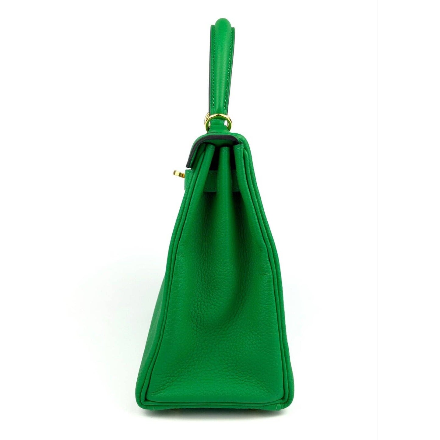 HERMES KELLY 25 TOGO BAMBOO GREEN GOLD HARDWARE 2020 RARE
