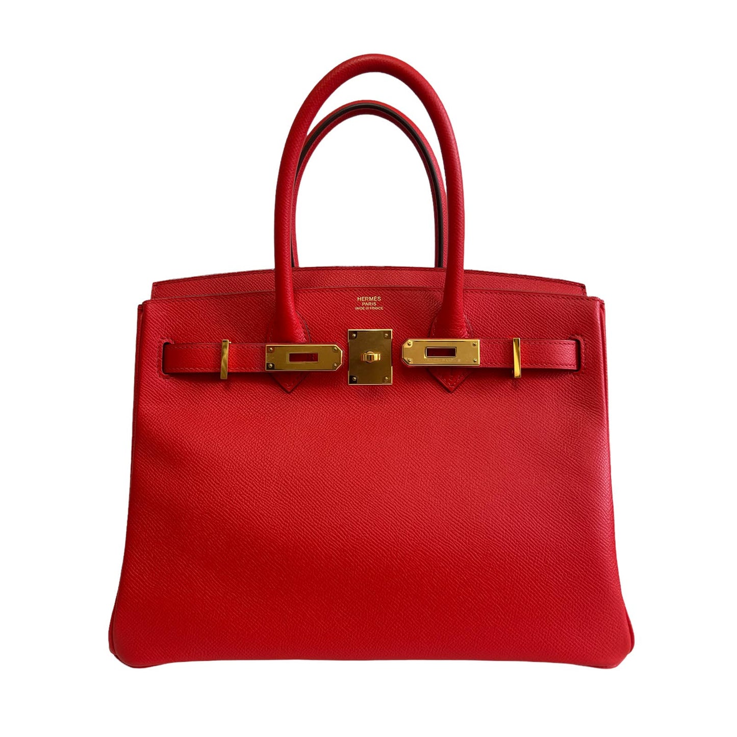 Hermes Birkin 30 Rouge de Coeur Red Epsom Leather Gold Hardware Bag Handbag 2019