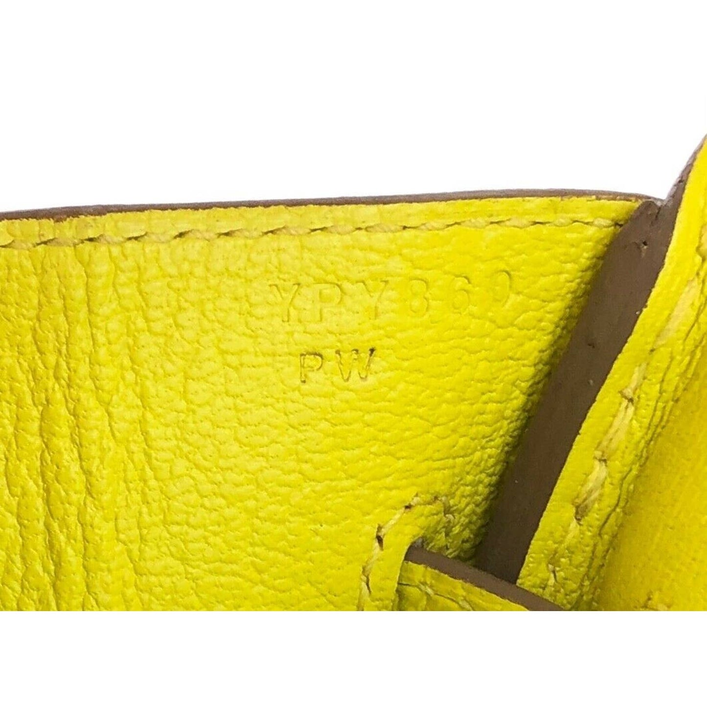 Hermes Birkin 30 Lime Yellow Epsom Leather Gold Hardware Bag Handbag