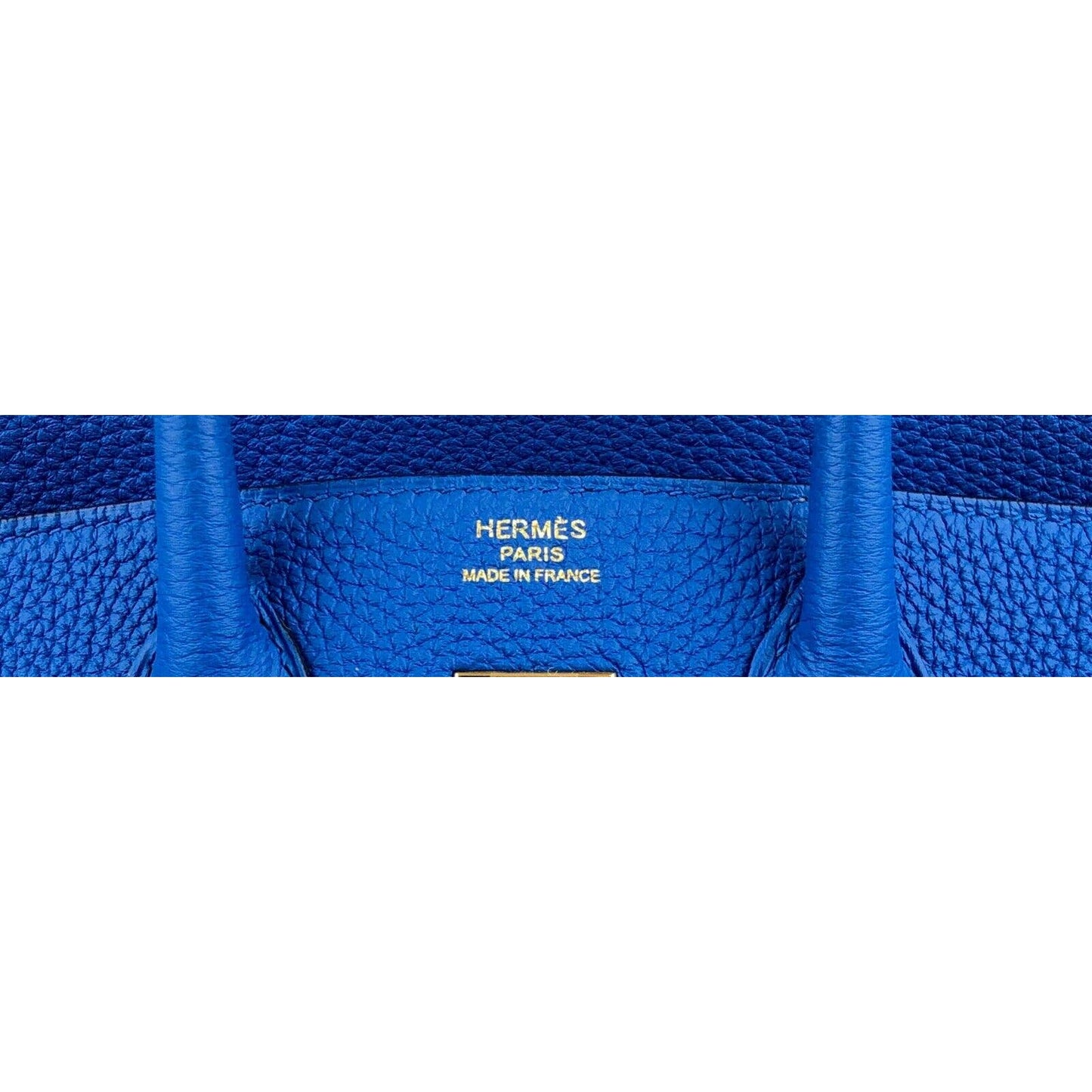 Hermes Birkin 25 Blue Zellige Togo Leather Gold Hardware Handbag Bag