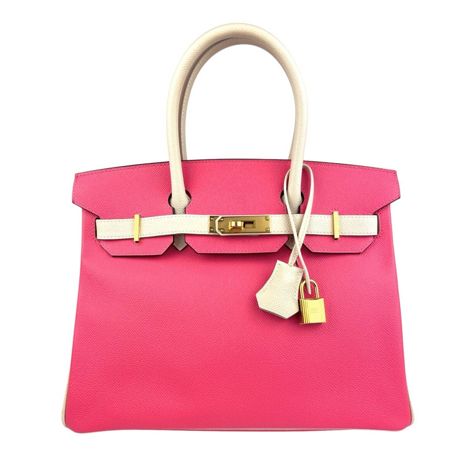pink gold hardware birkin bag