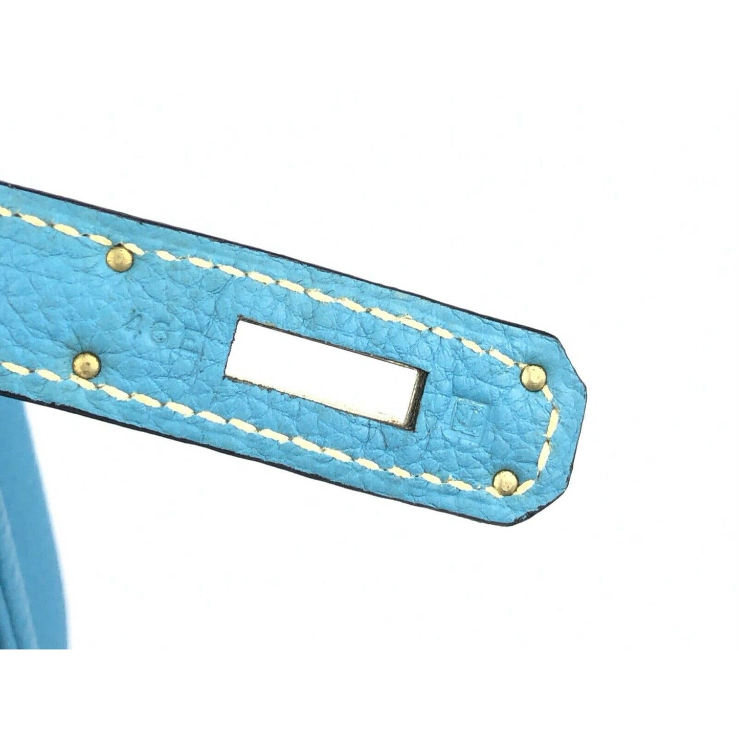 Hermes Birkin 30 Blue Jean Togo Leather Palladium Hardware Handbag Bag