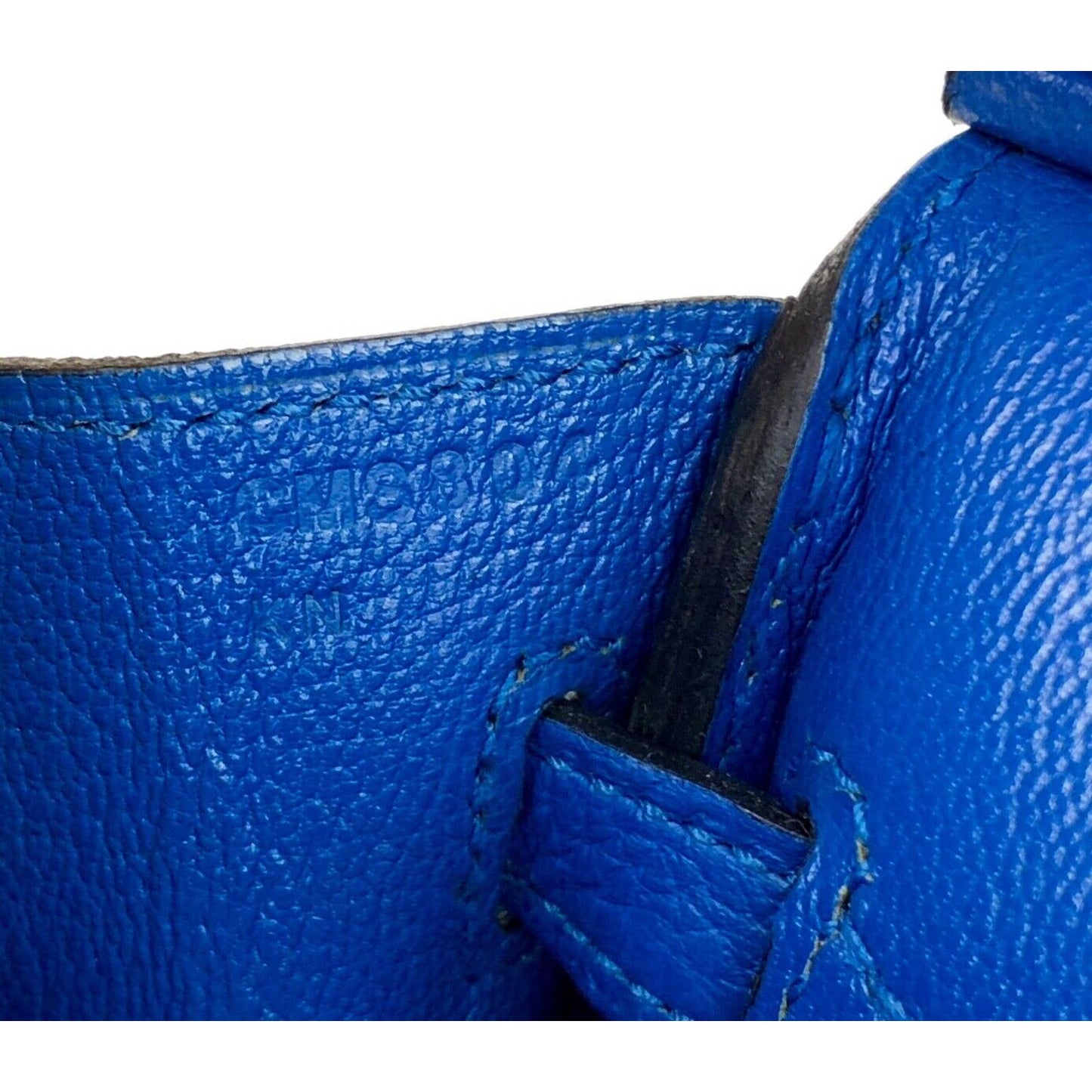 Hermes Birkin 25 Blue Zellige Togo Leather Gold Hardware Handbag Bag