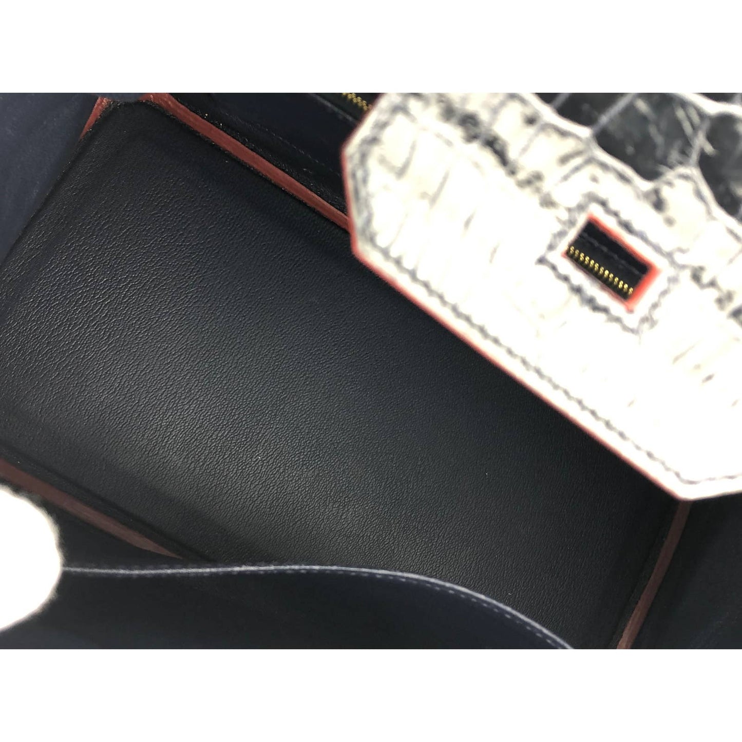 Hermes Birkin 30 Blue Marine Rouge H Contour Porosus Crocodile Gold Hardware