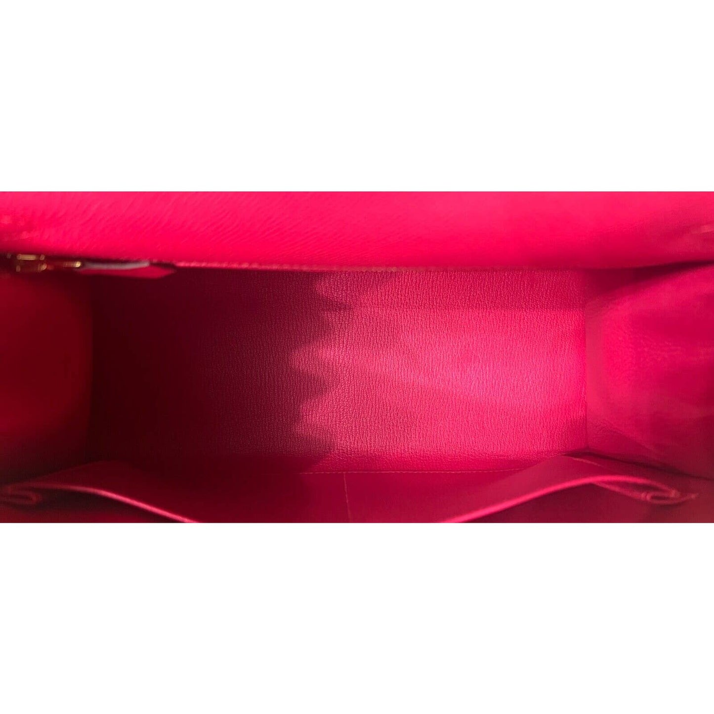 Hermes Kelly 28 Sellier Rose Extreme Pink Epsom Leather Gold Hardware Bag