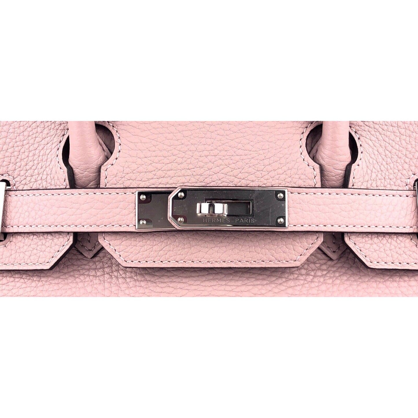 Hermes Birkin 30 Glycine Togo Leather Palladium Hardware Handbag Bag