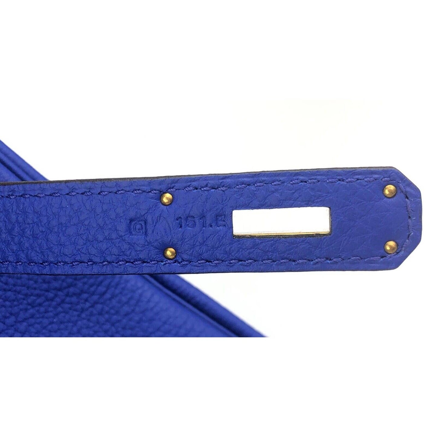 Hermes Birkin 35 Blue Electric Togo Leather Gold Hardware