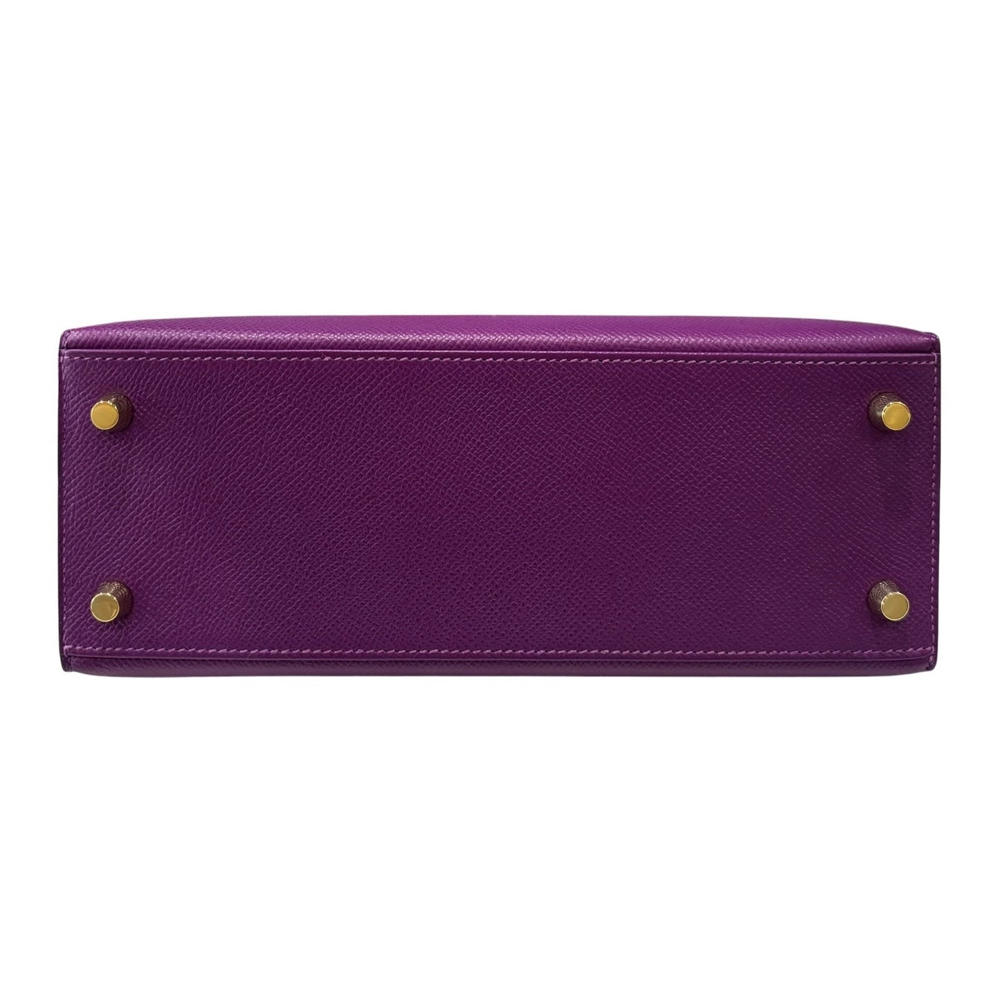Hermes Kelly 25 Sellier Anemone Purple Epsom Leather Gold Hardware RARE