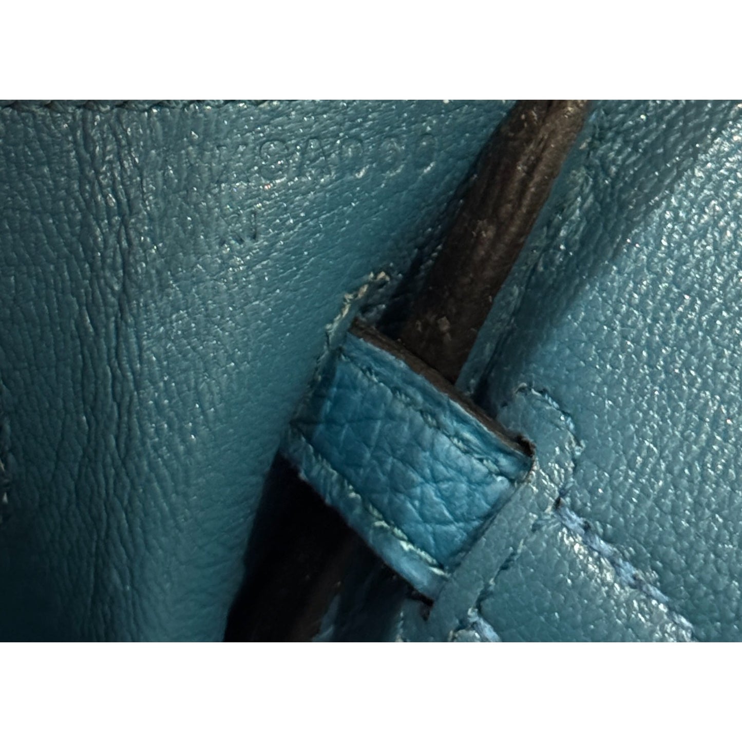 Hermes Birkin 25 Blue Colvert Togo Leather Gold Hardware RARE