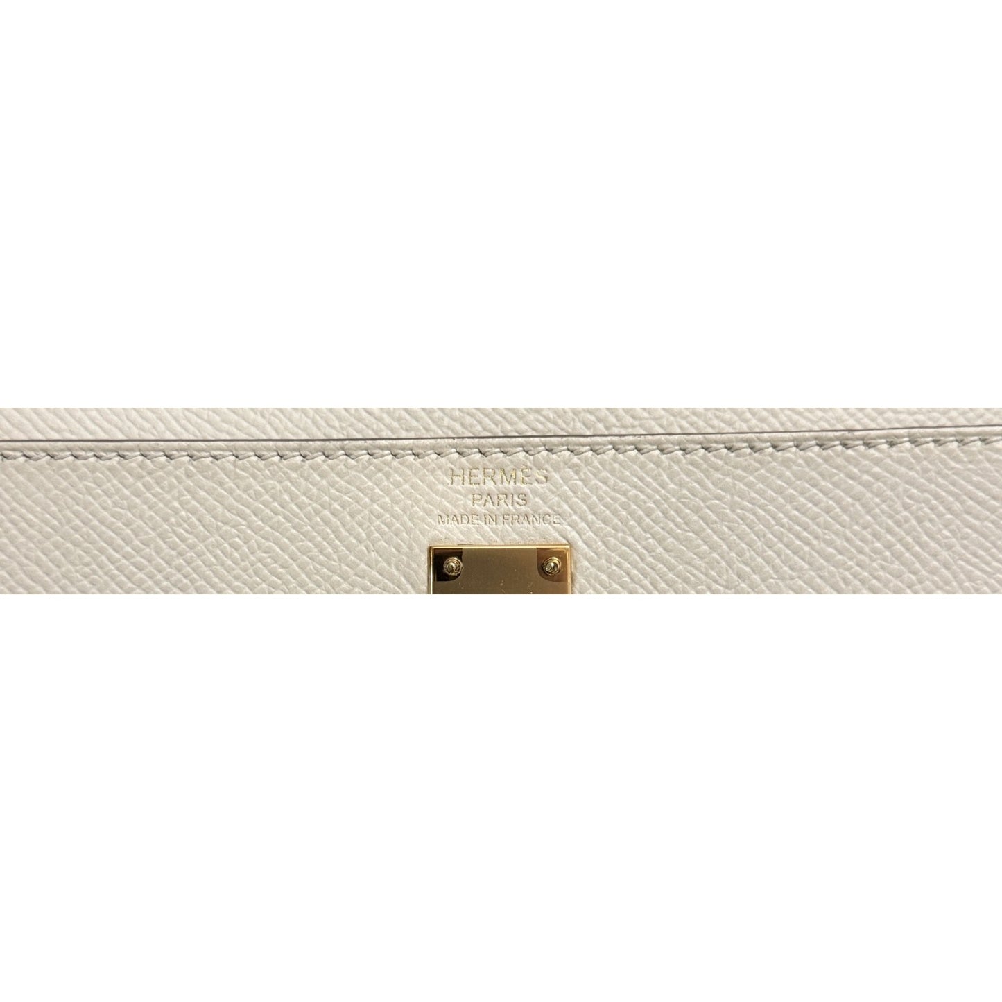 Hermes Kelly 25 Sellier Craie Cream Epsom Leather Gold Hardware