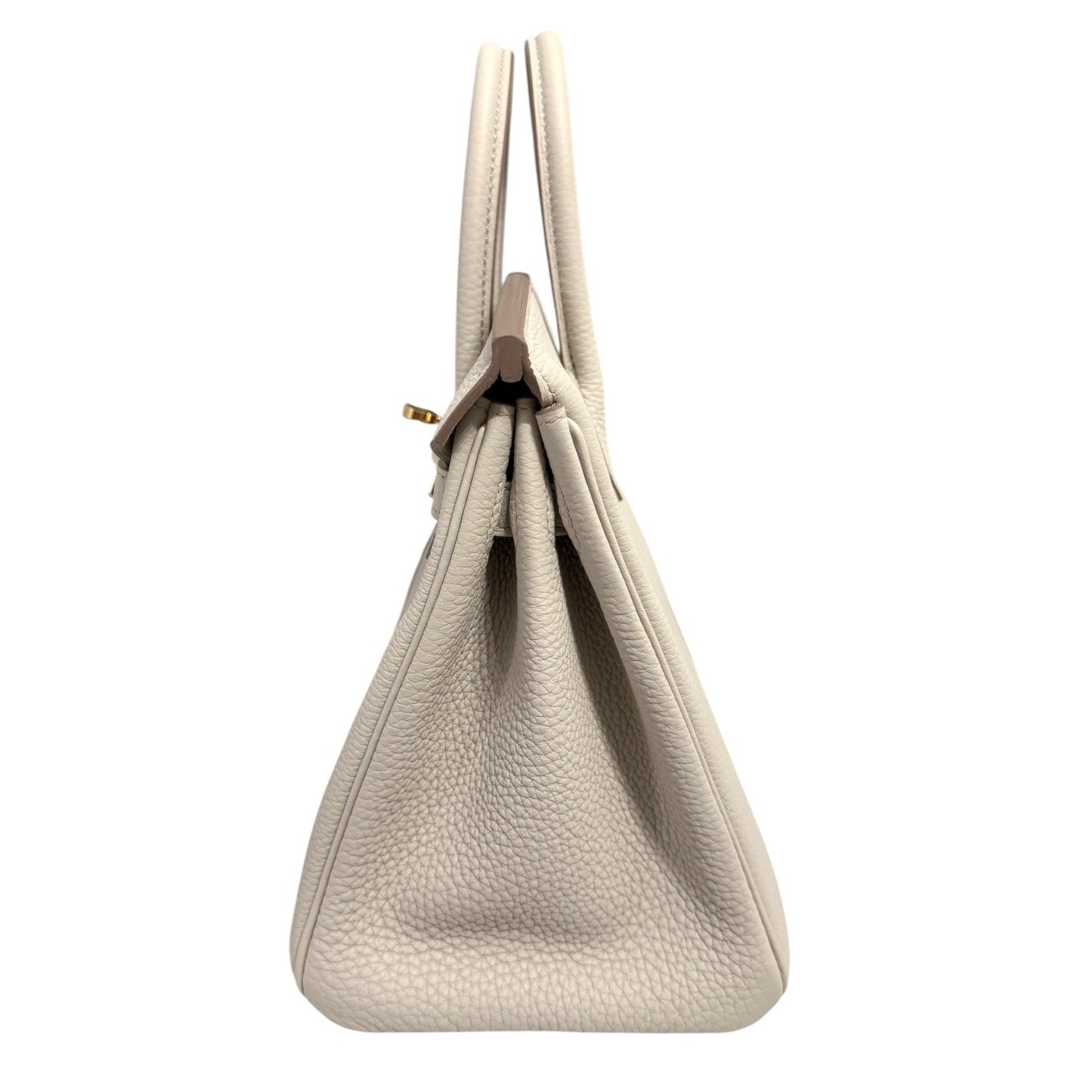 Hermes Birkin 25 Beton Beige Cream Togo Leather Gold Hardware