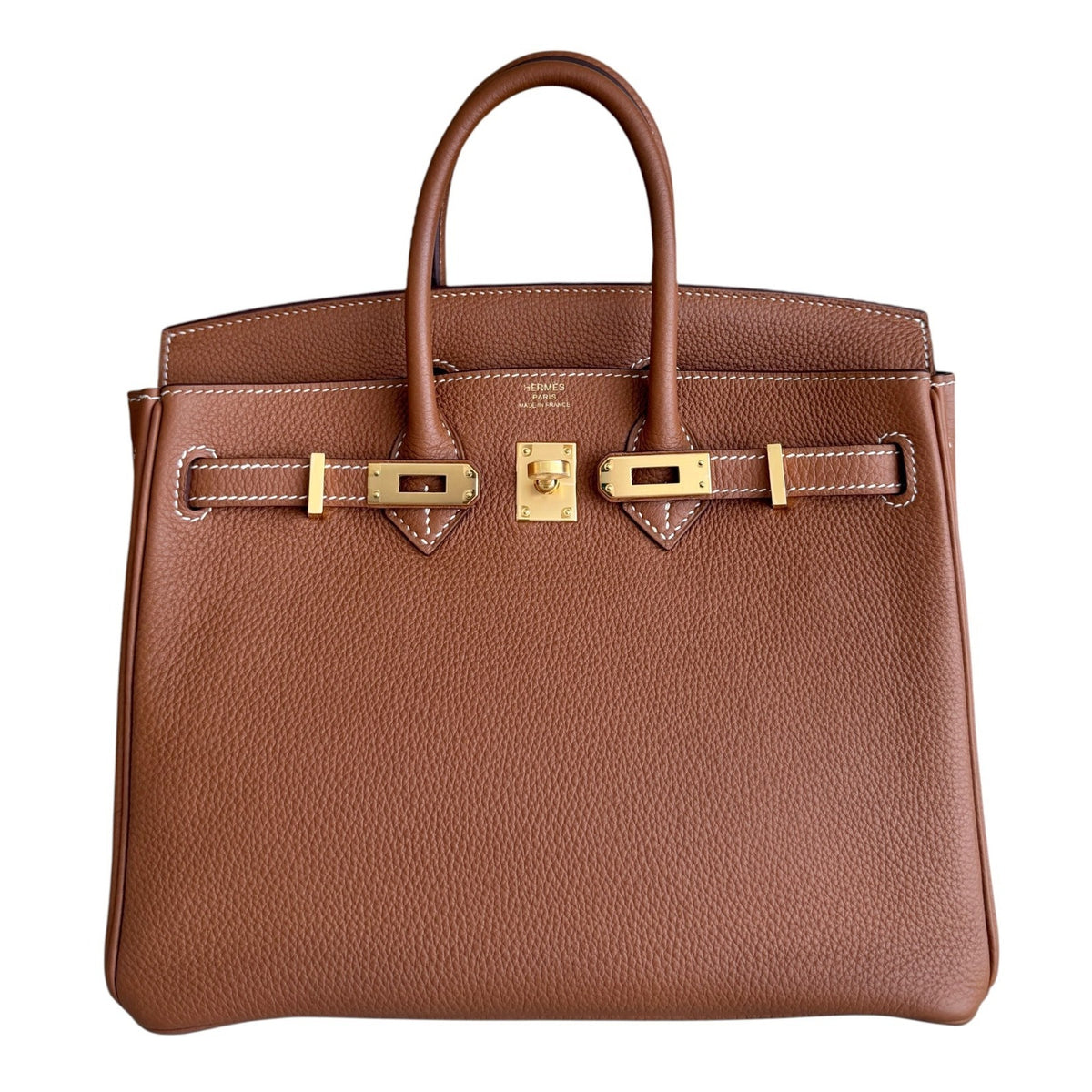 Hermes Birkin 25 Gold Tan Togo Leather Gold Hardware
