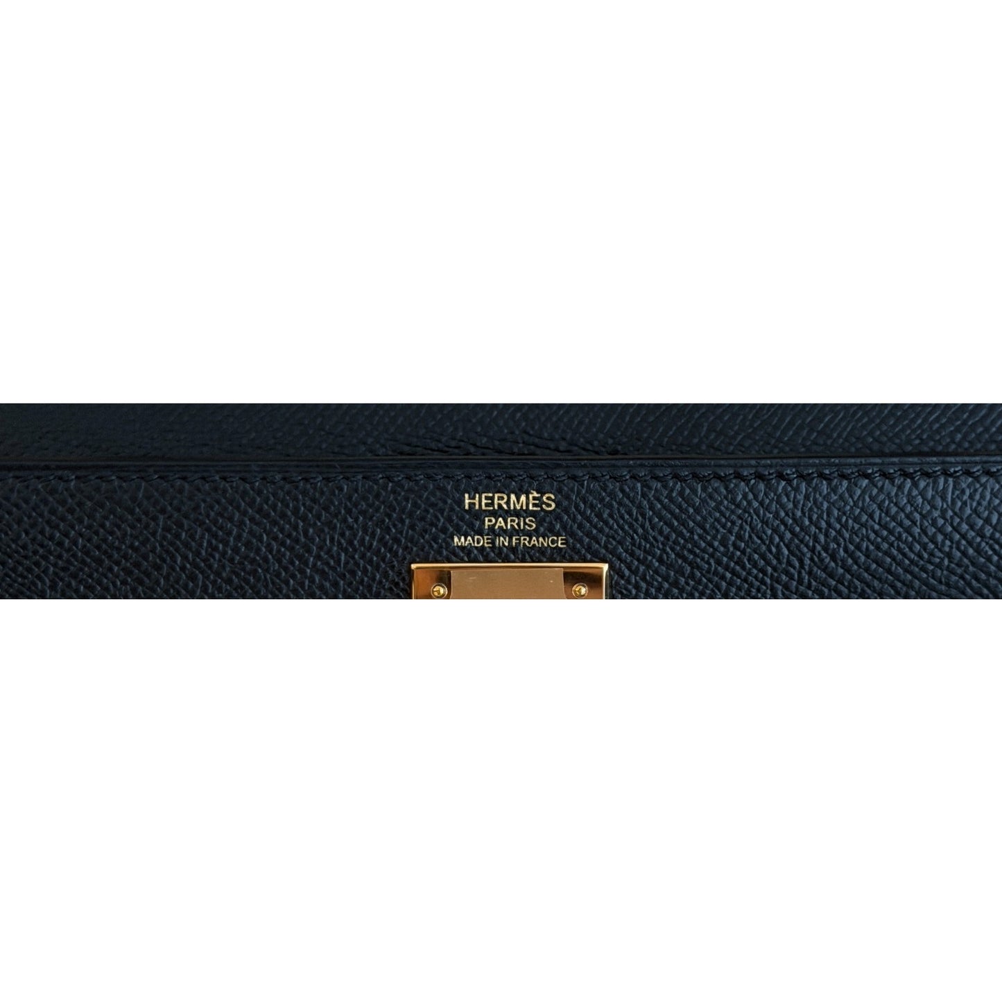 Hermes Kelly 28 Sellier Black Noir Epsom Leather Gold Hardware