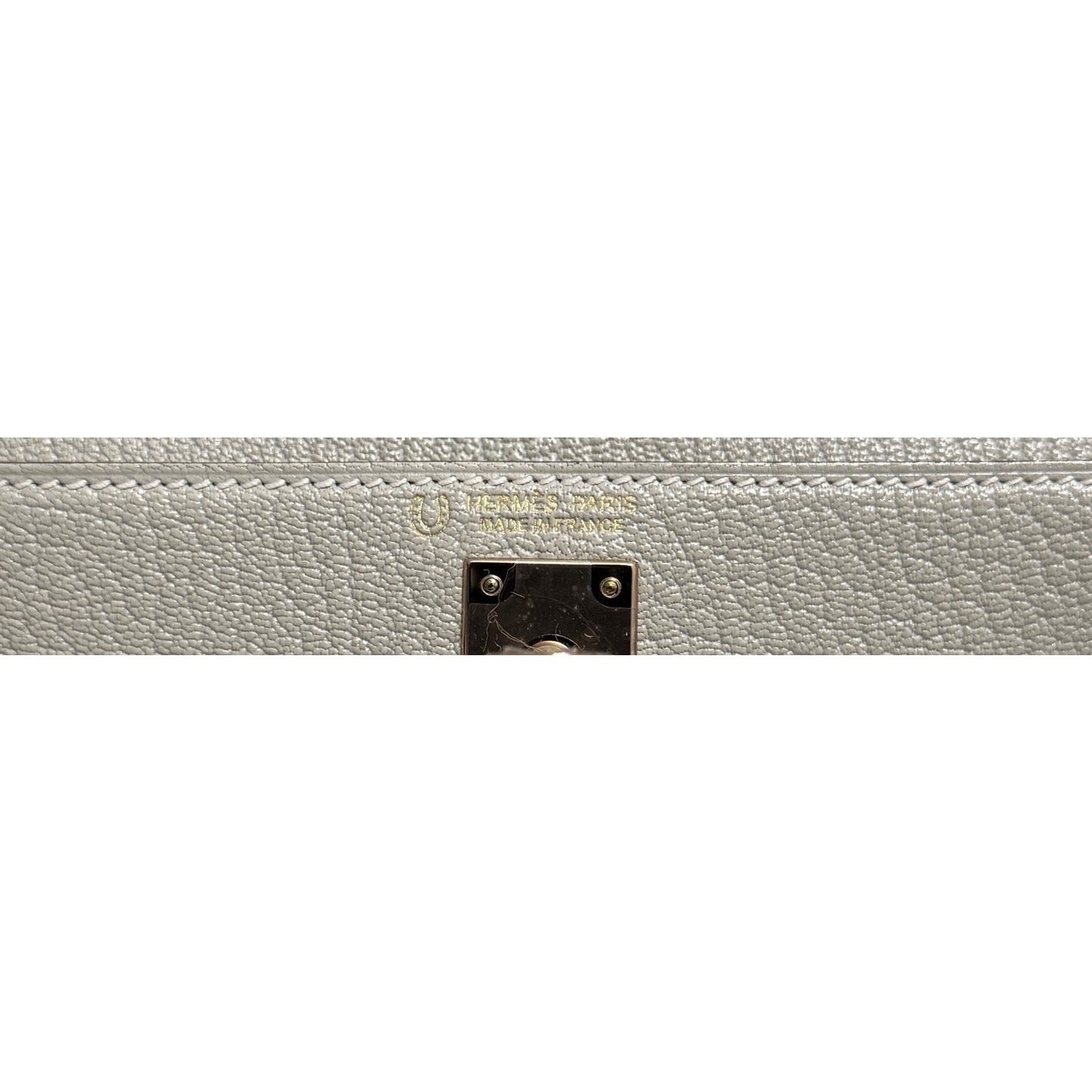 Hermes Kelly Mini 20 Special Order Gris Perle Tourterelle Chèvre Permabrass HWR