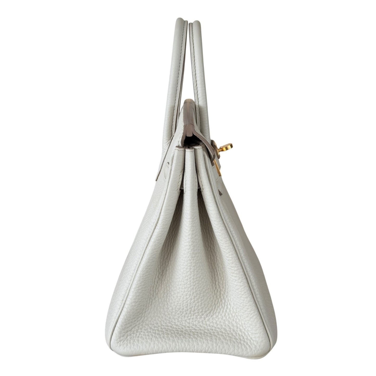 Hermes Birkin 25 Beton Beige Cream Togo Leather Gold Hardware