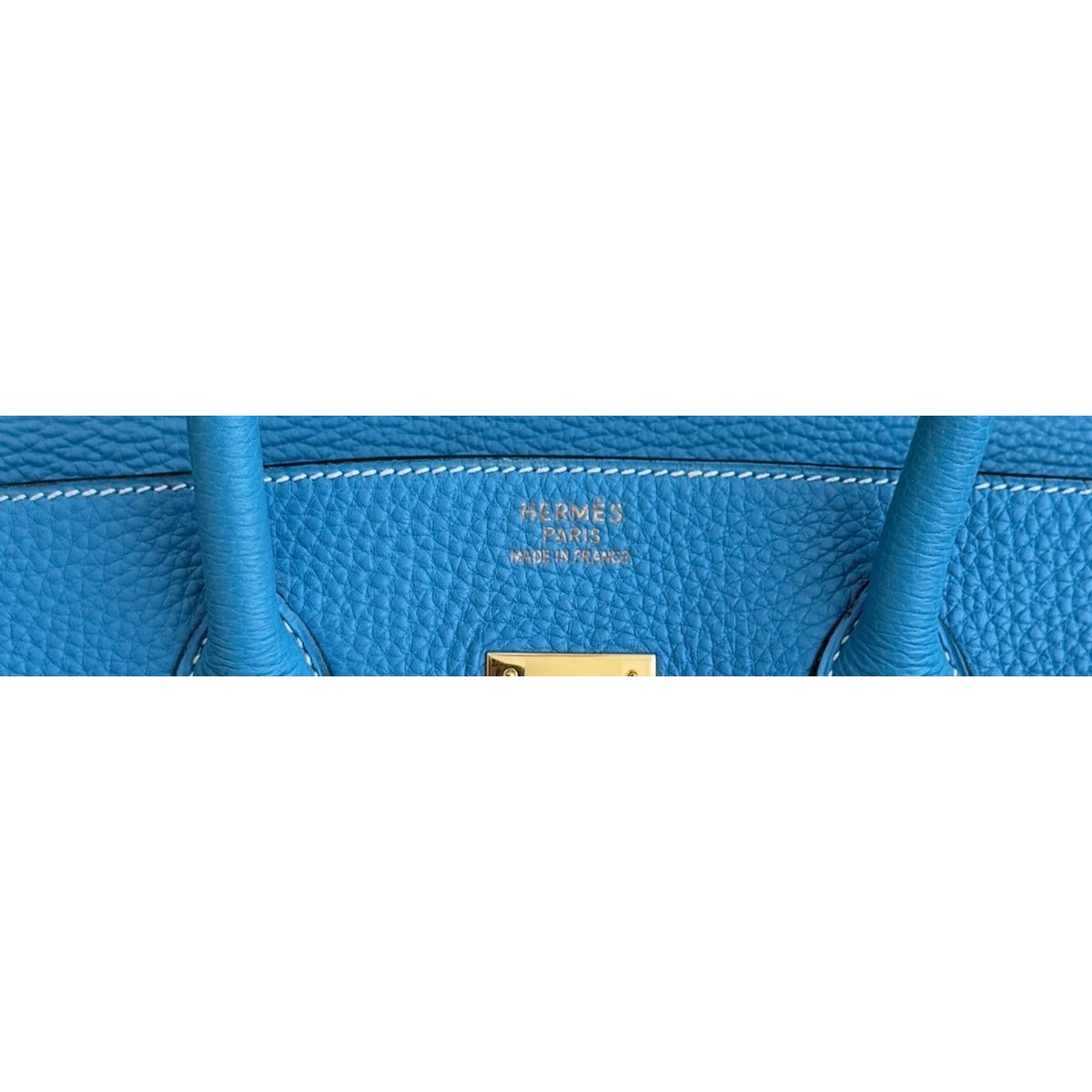 Hermes Birkin 35 Blue Jean Togo Leather Gold Hardware RARE
