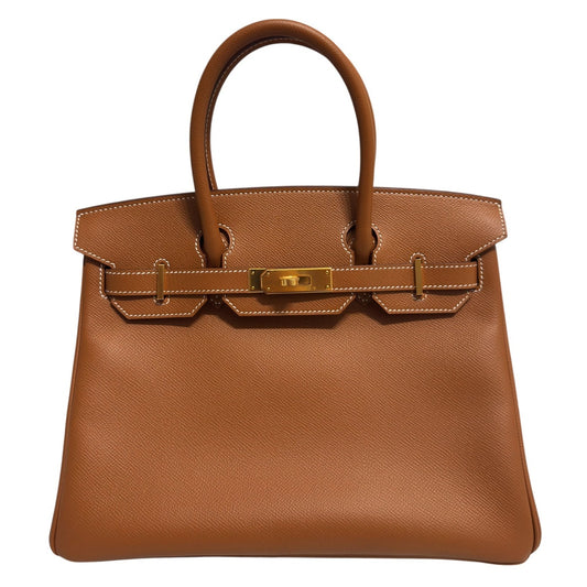 Hermes Birkin 30 Gold Tan Epsom Leather Gold Hardware RARE