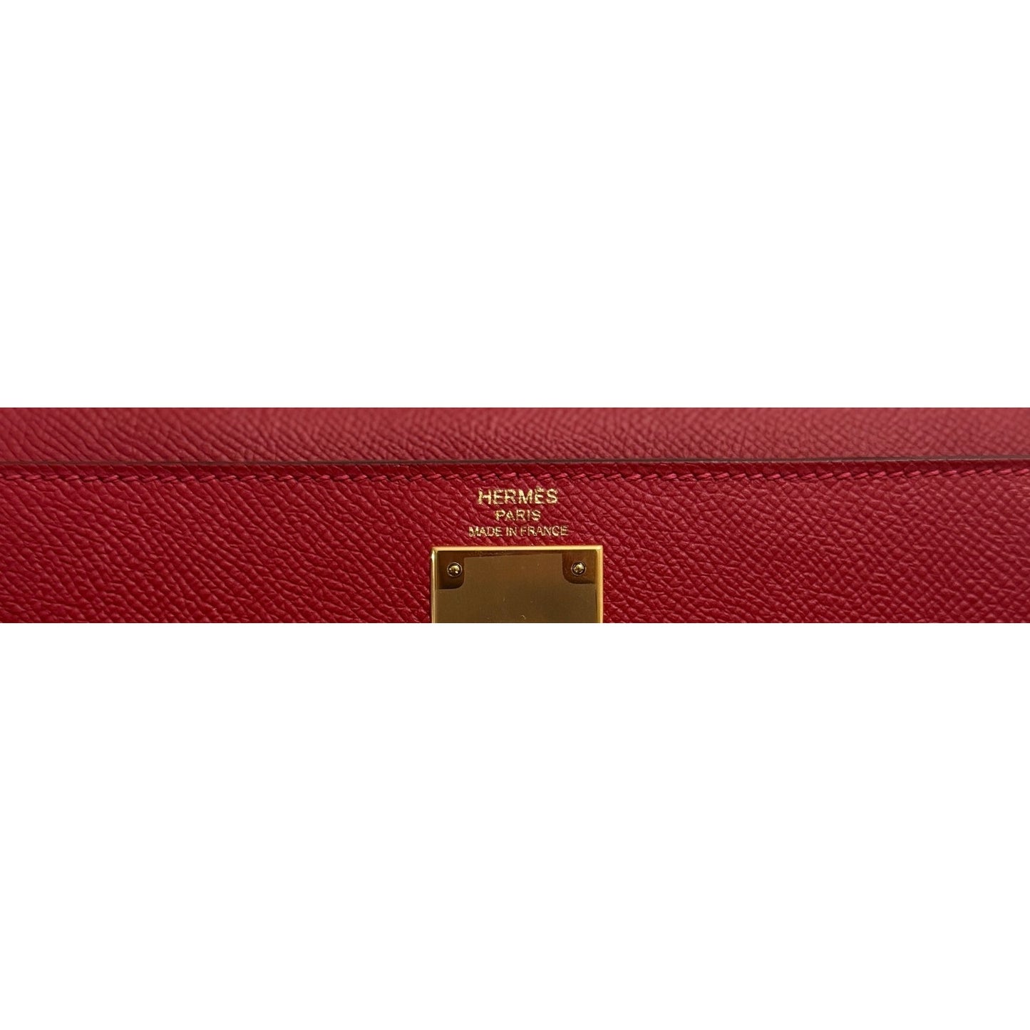 Hermes Kelly 28 Sellier Rouge Casaque Red Epsom Leather Gold Hardware