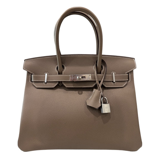 Hermes Birkin 30 Etoupe Gray Epsom Leather Palladium Hardware