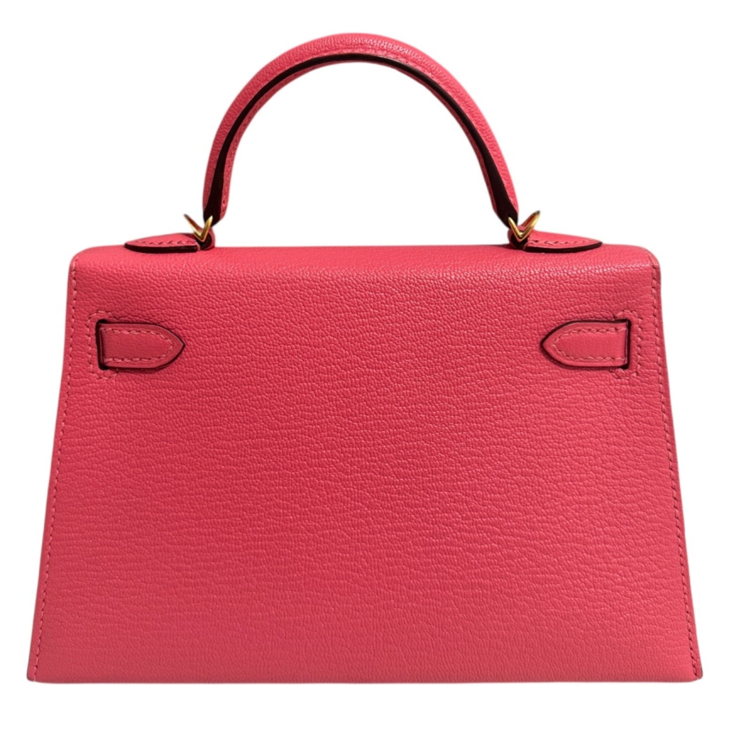 Hermes Kelly Mini 20 Rose Lipstick Pink Chèvre Leather Gold Hardware RARE