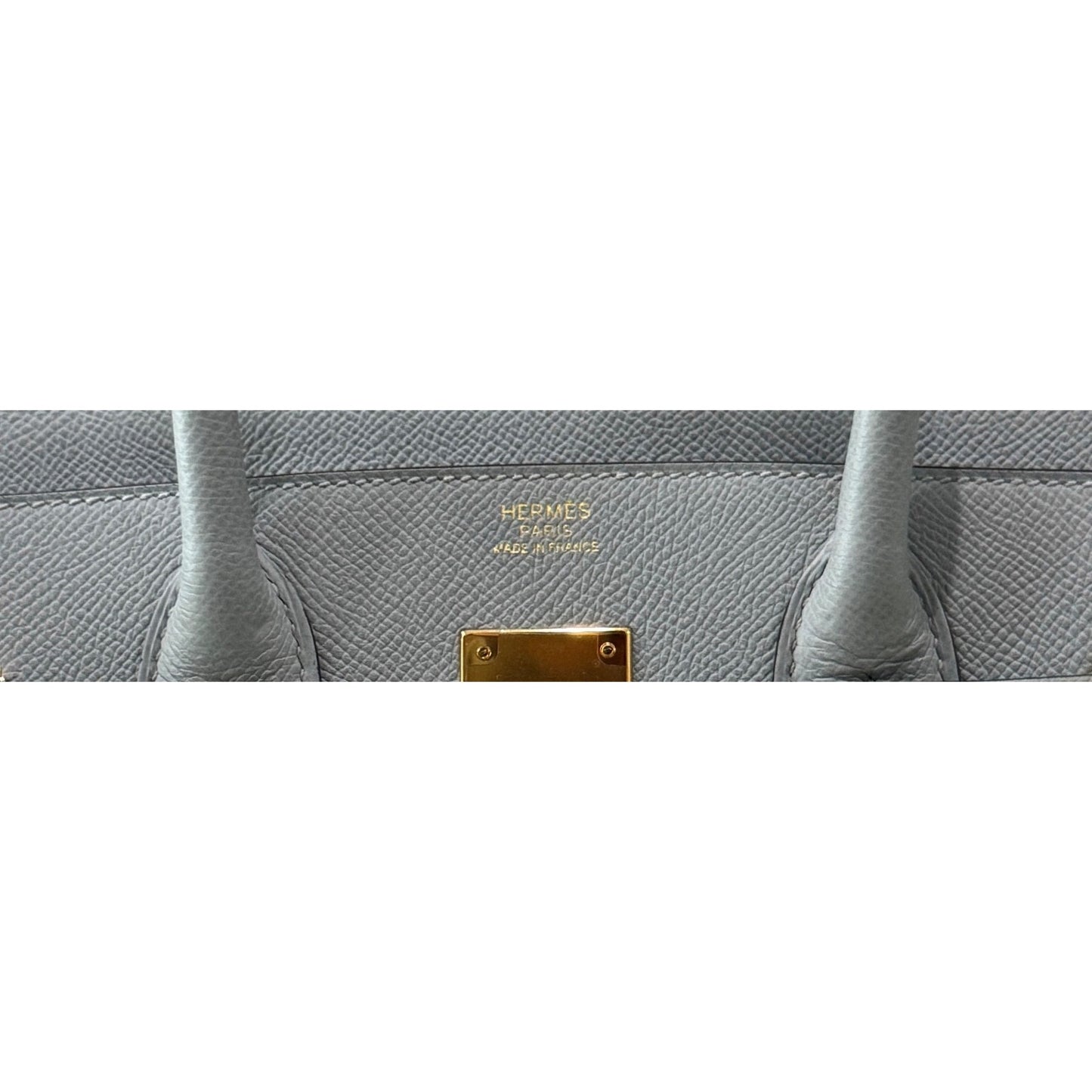 Hermes Birkin 30 Blue Glacier Gray Epsom Leather Gold Hardware Rare