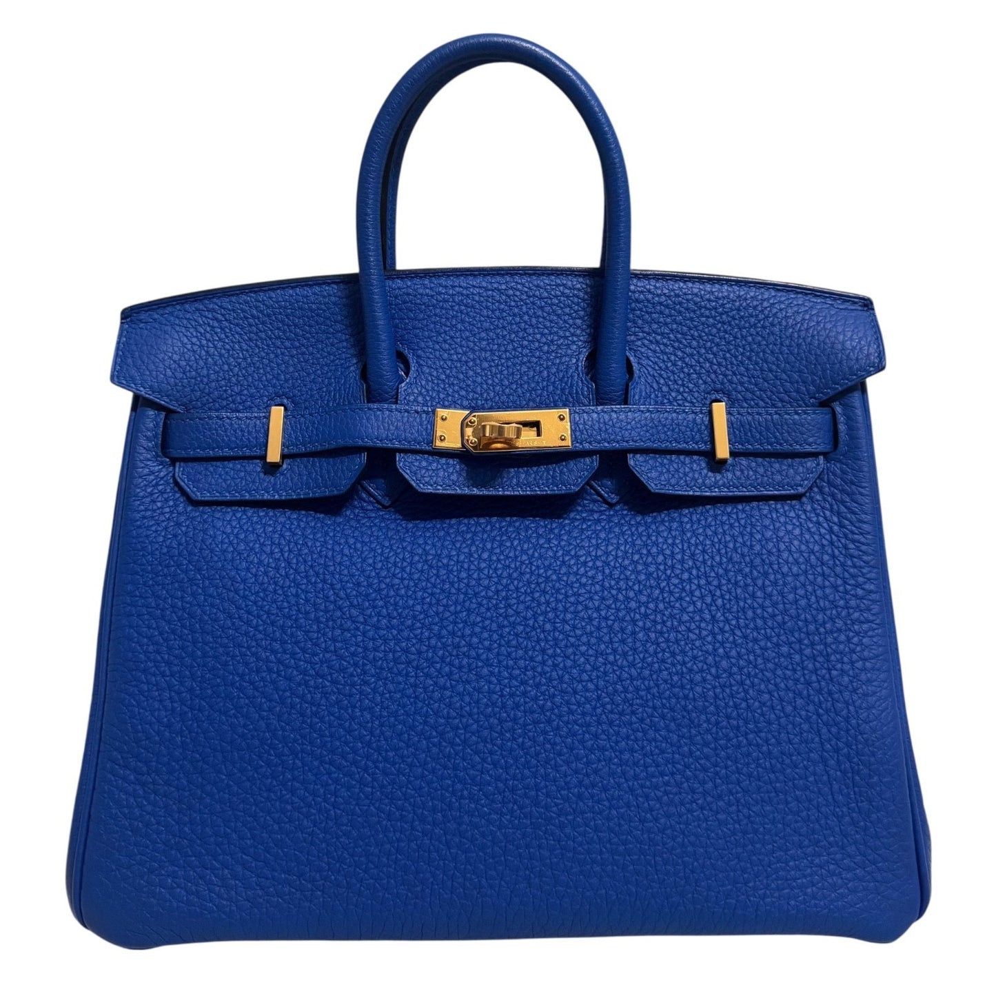 Hermes Birkin 25 Blue Zellige Togo Leather Gold Hardware RARE