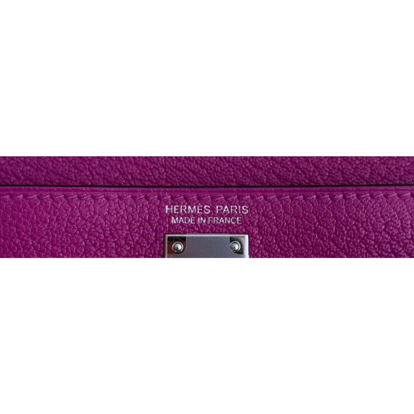 Hermes Kelly Mini 20 Rose Pourpre Pink Purple Chevre Leather Palladium Hardware