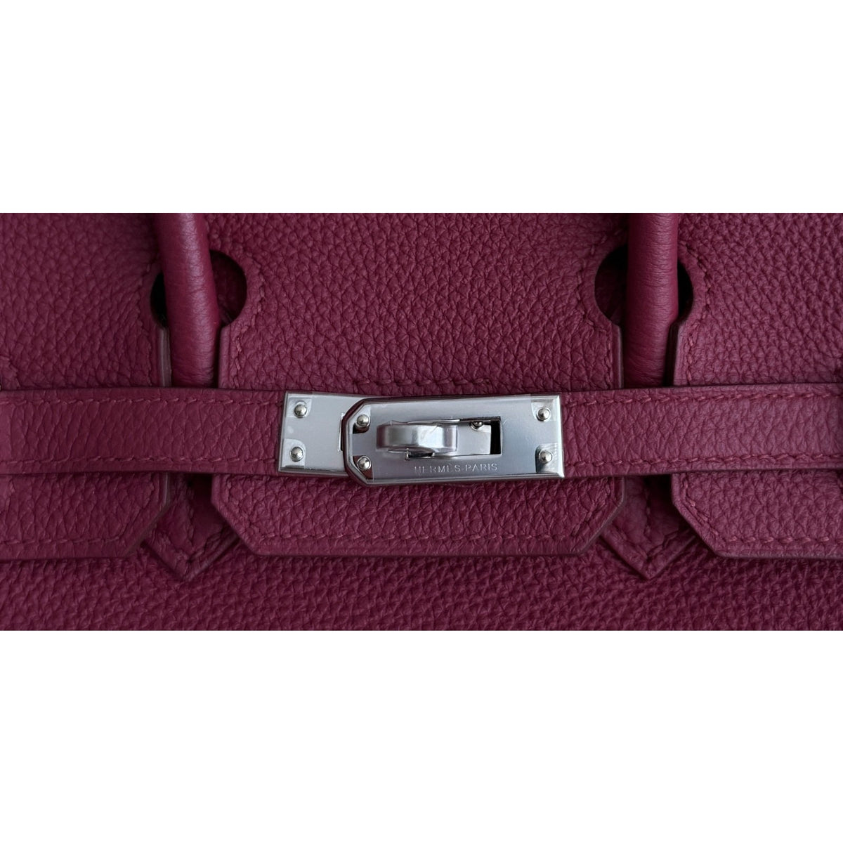 Hermes Birkin 25 Rouge Grenat Red Togo Leather Palladium Hardware RARE