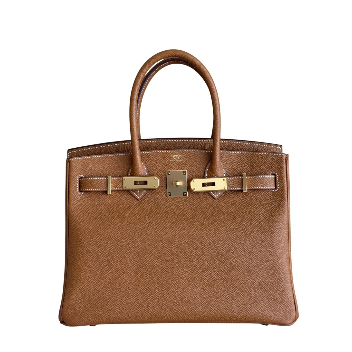 Hermes Birkin 30 Gold Tan Epsom Leather Gold Hardware RARE