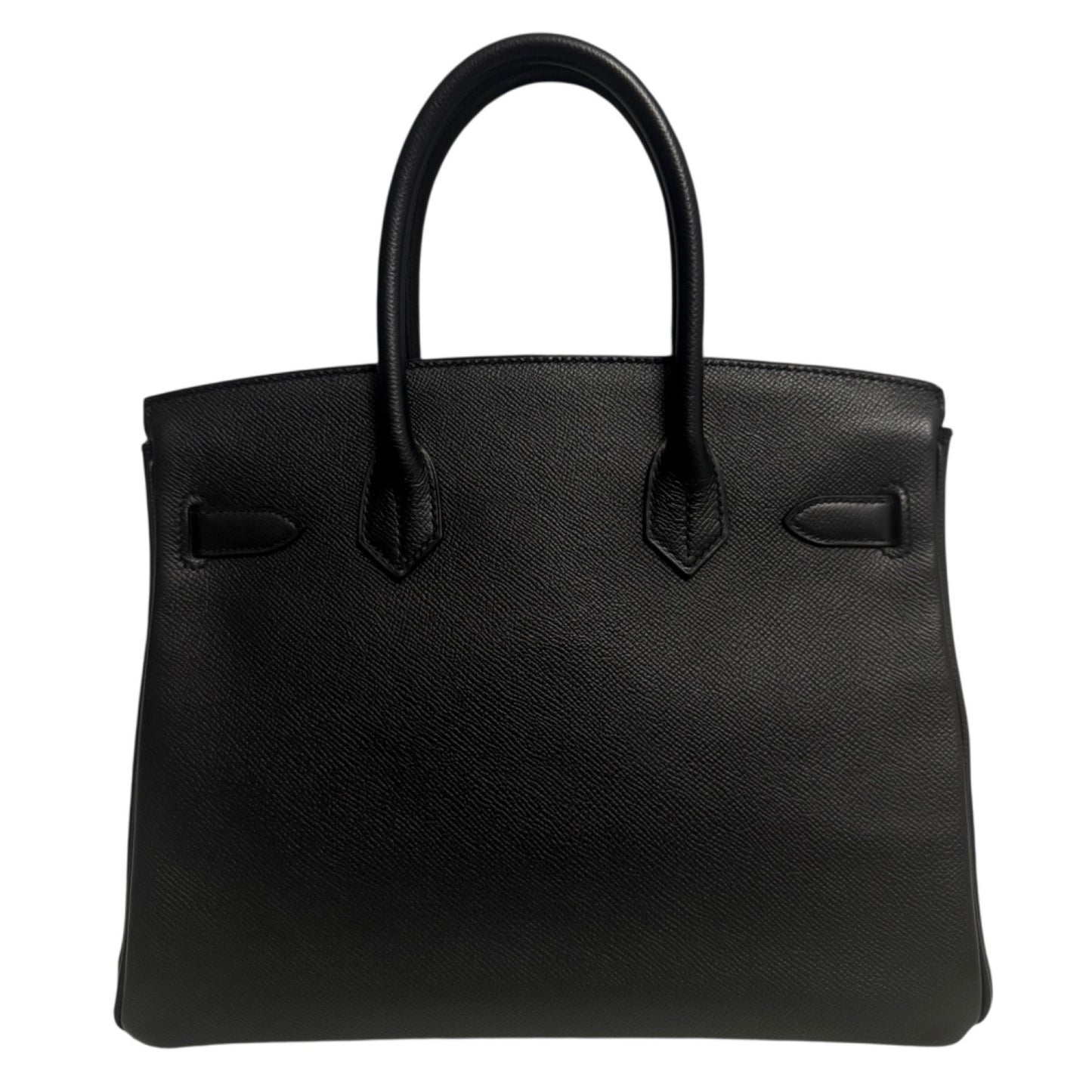 Hermes Birkin 30 Black Noir Epsom Leather Gold Hardware RARE