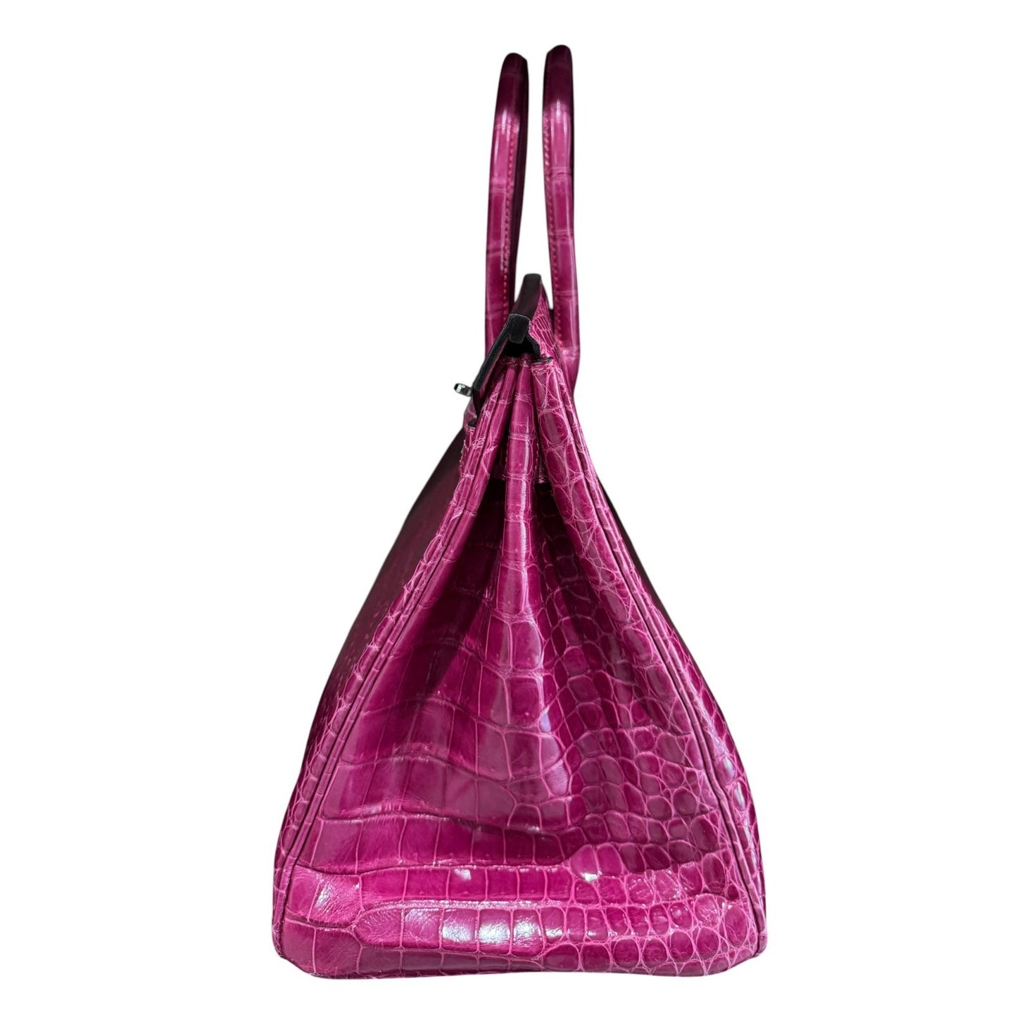 Hermes Birkin 35 Rose Scheherazade Pink Shinny Crocodile Palladium Hardware