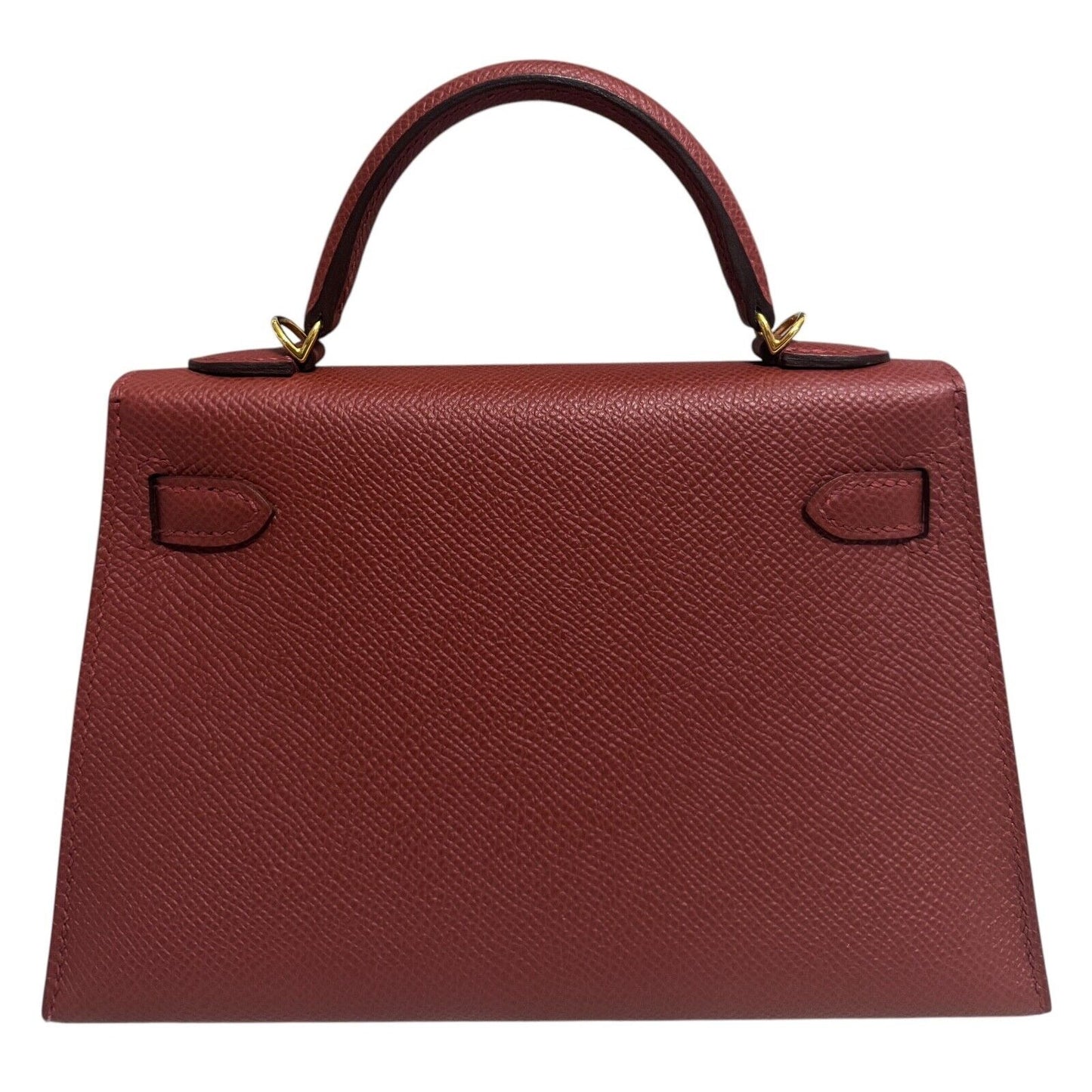 Hermes Kelly Mini 20 Rouge Venetian Red Epsom Leather Gold Hardware