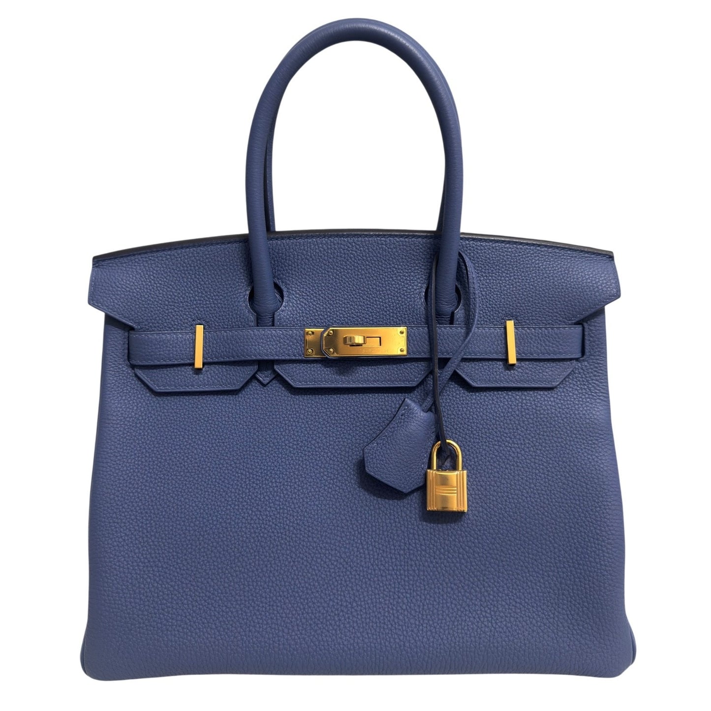 Hermes Birkin 30 Blue Brighton Togo Leather Gold Hardware RARE