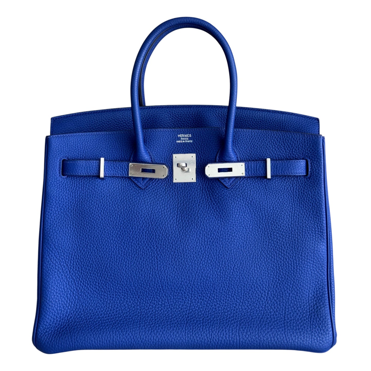 Hermes Birkin 35 Blue Electric Togo Leather Palladium Hardware