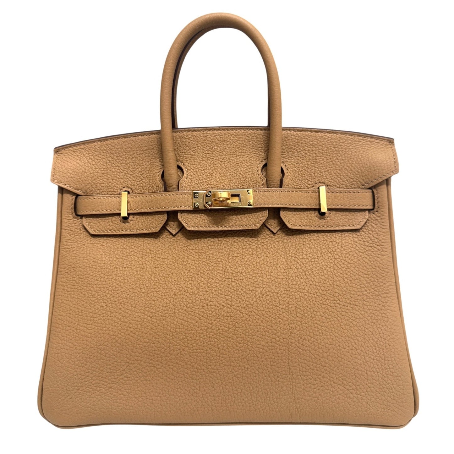 Hermes Birkin 25 Biscuit Tan Beige Togo Leather Gold Hardware NEW