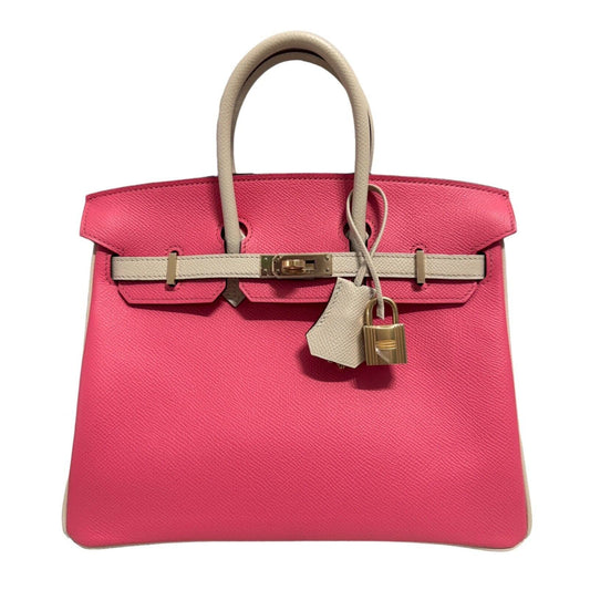 Hermes Birkin 25 Special Order Rose Azalea Pink Craie Epsom Permabrass Hardware