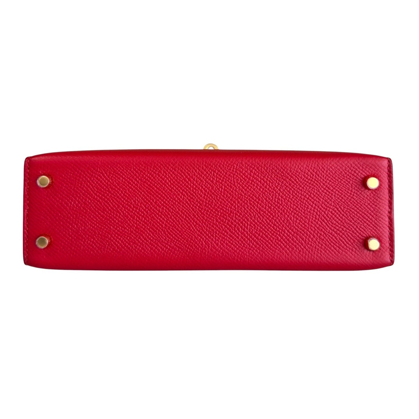 Hermes Kelly Mini 20 Rouge de Coeur Red Epsom Leather Gold Hardware RARE