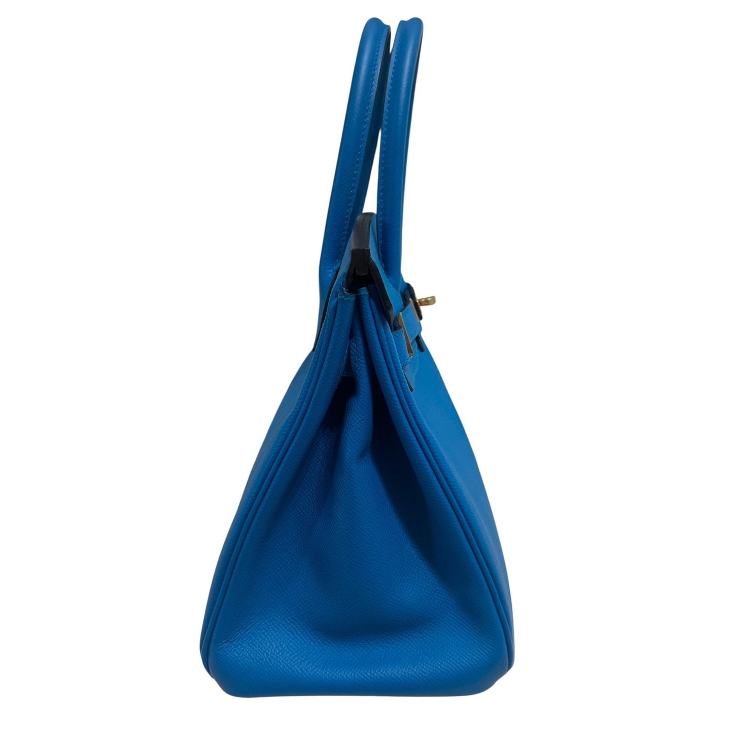 Hermes Birkin 30 Blue Zanzibar Bleu Epsom Leather Gold Hardware