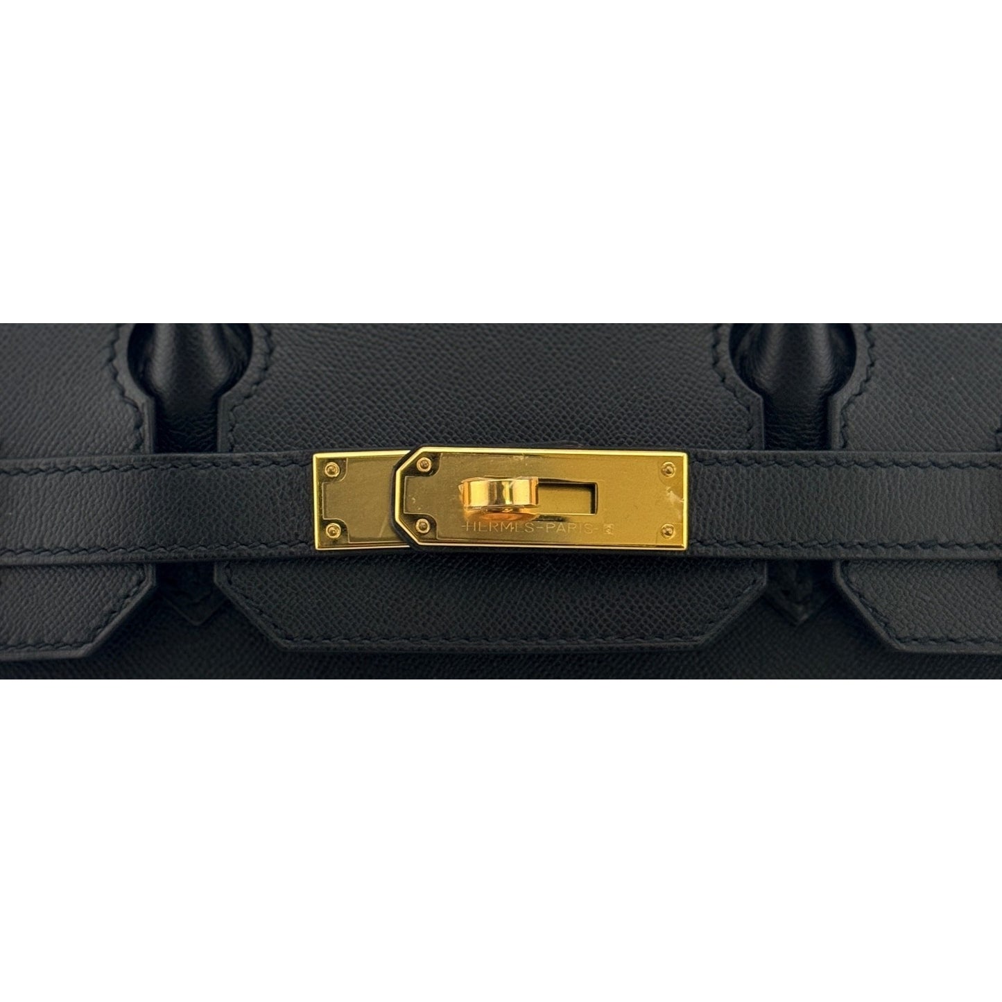 Hermes Birkin 30 Sellier Black Noir Madame Leather Gold Hardware RARE